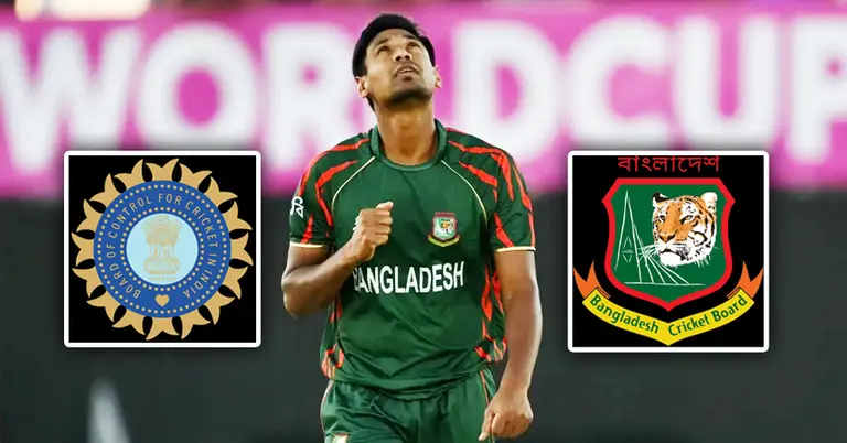 মোস্তাফিজুর রহমান; বিসিবি ও বিসিসিআইয়ের লোগো